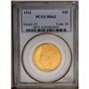 Image 1 : 	1912 $10 MS62 PCGS. This attractive peach-gold example 1912