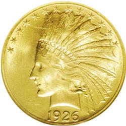 	1926 $10 MS64 NGC. Brilliant and highly lustrous with 1926