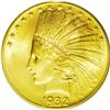 	1932 $10 MS64 PCGS. While the 1932 Indian Head ten dol 1932