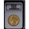 Image 1 : 	1855-S $20 AU55 NGC. Well struck with a slightly muted 1855-S