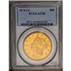 Image 3 : 	1874-CC $20 AU58 PCGS. A nicely struck representative 1874-CC
