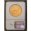 Image 2 : 	1876 $20 MS60 NGC. Bright apricot-gold surfaces displa 1876