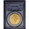Image 1 : 	1878 $20 MS61 PCGS. A bright and thoroughly lustrous p 1878