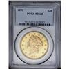 	1898 $20 MS62 PCGS. Boldly struck and highly lustrous 1898