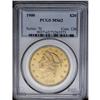 	1900 $20 MS62 PCGS. The dusky copper-gold and olive su 1900