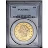 	1900 $20 MS64 PCGS. Greenish-gold toning hugs the devi 1900