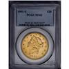 	1901-S $20 MS62 PCGS. This crisply struck Liberty twen 1901-S