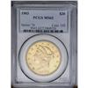Image 1 : 	1903 $20 MS62 PCGS. Creamy satin luster flows across t 1903