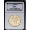 Image 3 : 	1903 $20 MS65 NGC. Rich honey-gold color adds to the a 1903