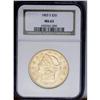 Image 1 : 	1903-S $20 MS63 NGC. Both sides are awash in bright lu 1903-S