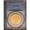 	1904 $20 MS64 PCGS. Fully brilliant with satiny yellow 1904