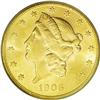 	1906-S $20 MS63 ICG. The 1906-S double eagle is obtain 1906-S