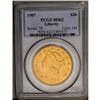 Image 1 : 	1907 $20 MS62 PCGS. The surfaces are aglow with scinti 1907