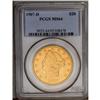 Image 3 : 	1907-D $20 MS64 PCGS. A satiny twenty dollar, with a m 1907-D