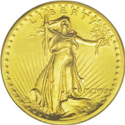 	1907 $20 HR, Wire MS65 PCGS.From The Jackson Hole Coll 1907