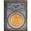 Image 3 : 	1907 $20 Arabic Numerals MS65 PCGS. Dashes of gunmetal 1907