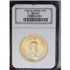 	1908 $20 No Motto MS64 NGC. Long Rays Obverse. A thoro 1908