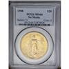 	1908 $20 No Motto MS64 PCGS. Long Rays Subtype. 1908