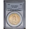 	1908 $20 No Motto MS64 PCGS. Short Rays Obverse. Cartw 1908
