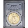 	1908 $20 No Motto MS64 PCGS. Short Rays Obverse. A lus 1908