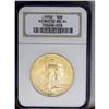 Image 1 : 	1908 $20 No Motto MS64 NGC. Medium yellow-gold surface 1908