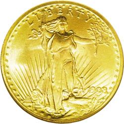 	1908 $20 No Motto MS66 NGC. Short Rays Obverse. This l 1908