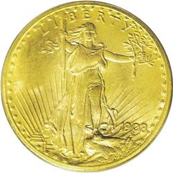 	1908 NM $20 WellsFargo MS69 PCGS.From The Jackson Hole 1908