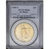 	1908-D $20 No Motto MS64 PCGS. Highly lustrous surface 1908-D
