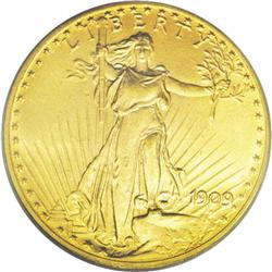	1909 $20 MS64 PCGS.From The Jackson Hole Collection. 1909