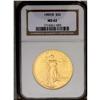 Image 3 : 	1909/8 $20 MS62 NGC. While the reverse is mostly distr 1909/8