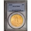 Image 3 : 	1909/8 $20 MS64 PCGS.From The Jackson Hole Collection. 1909/8