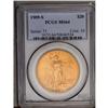 	1909-S $20 MS64 PCGS. A rather handsome near-Gem examp 1909-S