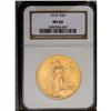 Image 1 : 	1910 $20 MS64 NGC. Lustrous, peach-gold surfaces displ 1910