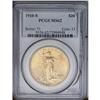	1910-S $20 MS62 PCGS. Apricot-gold patina displays tra 1910-S