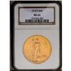 	1910-S $20 MS64 NGC. Apricot-gold luster enlivens mini 1910-S