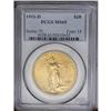 Image 1 : 	1911-D $20 MS65 PCGS. Beautifully and evenly patinated 1911-D