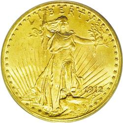 	1912 $20 MS64 PCGS. Richly frosted beneath orange-gold 1912