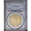 Image 3 : 	1914 $20 MS63 PCGS. A satiny green-gold representative 1914