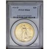 	1914-D $20 MS64 PCGS. A sharply struck and lustrous do 1914-D