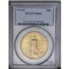 	1914-S $20 MS65 PCGS. Rich apricot-gold surfaces exhib 1914-S