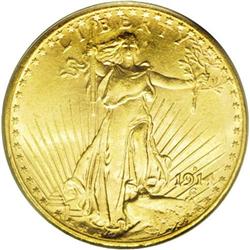 	1914-S $20 MS65 PCGS. Shimmering throughout and loving 1914-S