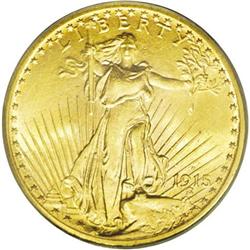 	1915-S $20 MS65 PCGS. A lovely Gem in all regards, thi 1915-S