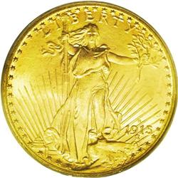 	1915-S $20 MS66 PCGS. Fortunately for collectors of th 1915-S