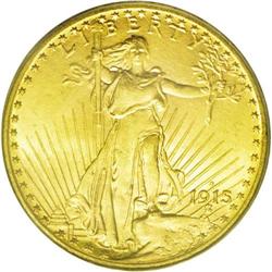 	1915-S $20 MS66 PCGS. For the type collector who desir 1915-S