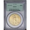 	1916-S $20 MS64 PCGS. This satiny green label near-Gem 1916-S