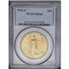 	1916-S $20 MS64 PCGS. Honey-gold patina overlies lustr 1916-S