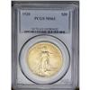 Image 1 : 	1920 $20 MS63 PCGS. Bright and lustrous, with rich ton 1920