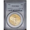 Image 1 : 	1922 $20 MS64 PCGS. Mint-green and peach-gold colorati 1922