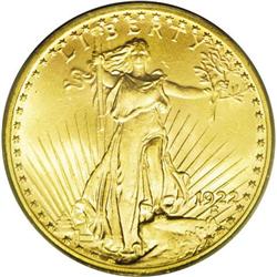	1922 $20 MS65 PCGS. A gorgeous Gem with smooth, essent 1922