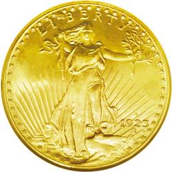 	1923-D $20 MS66 NGC. Amazingly fresh, full mint bloom 1923-D